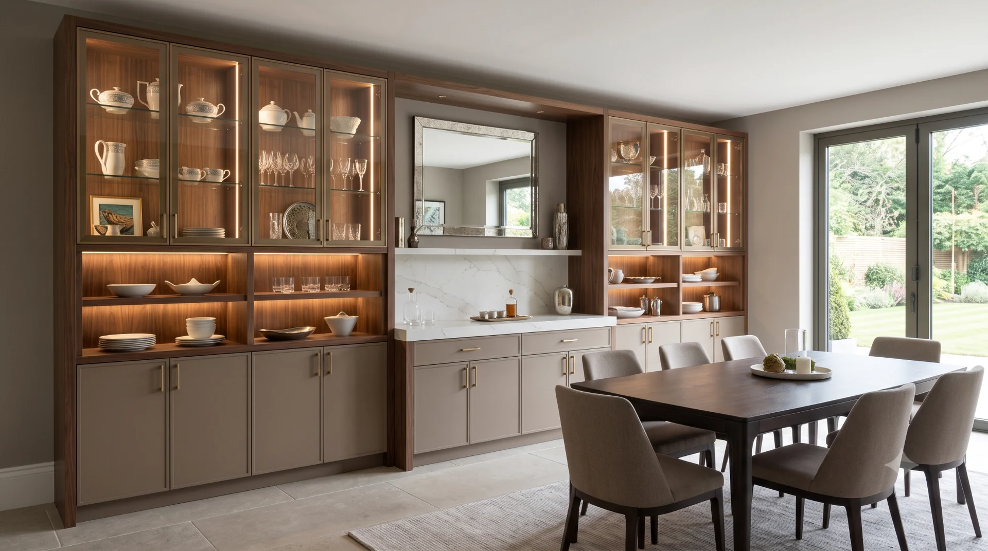 Custom display cabinetry