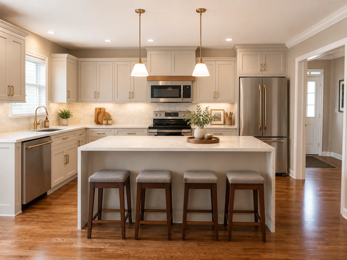 Kitchen after custom cabinetry design