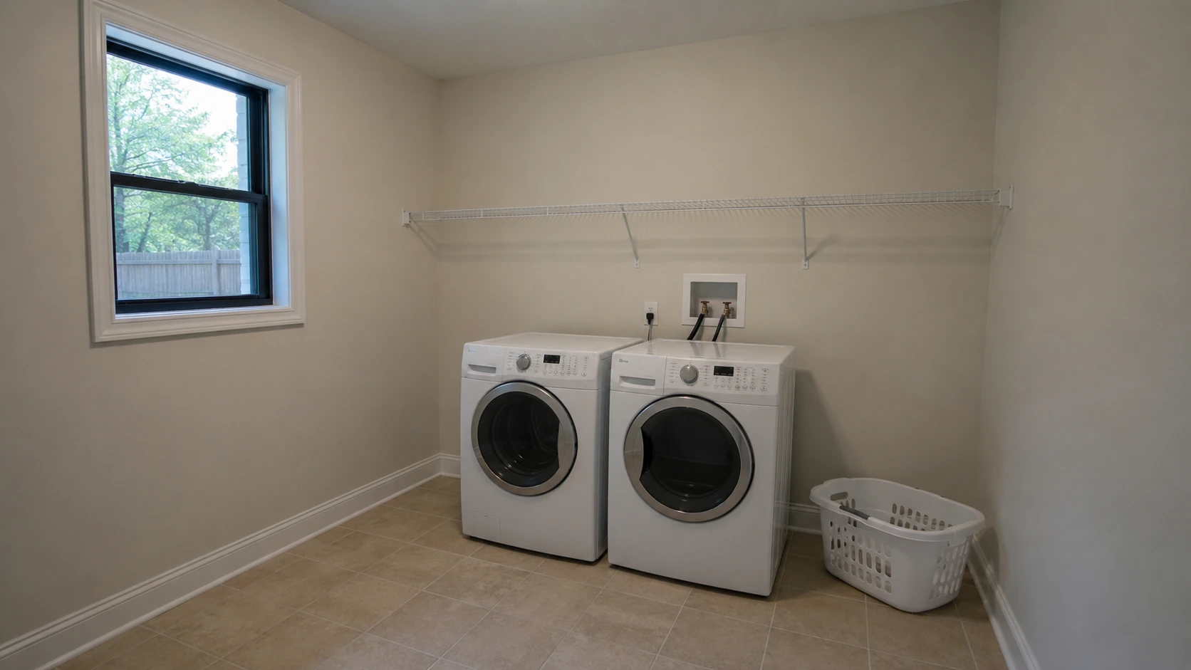 Laundry room before